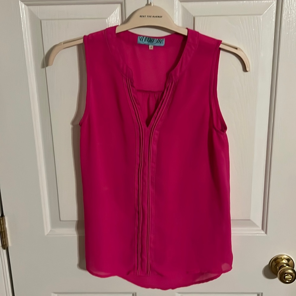 Pink tank blouse